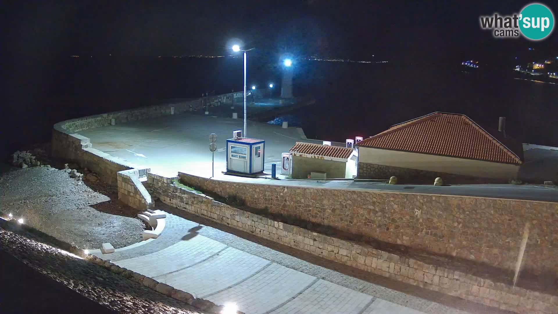 Senj Harbour Webcam – Breakwater & Lighthouse Live View