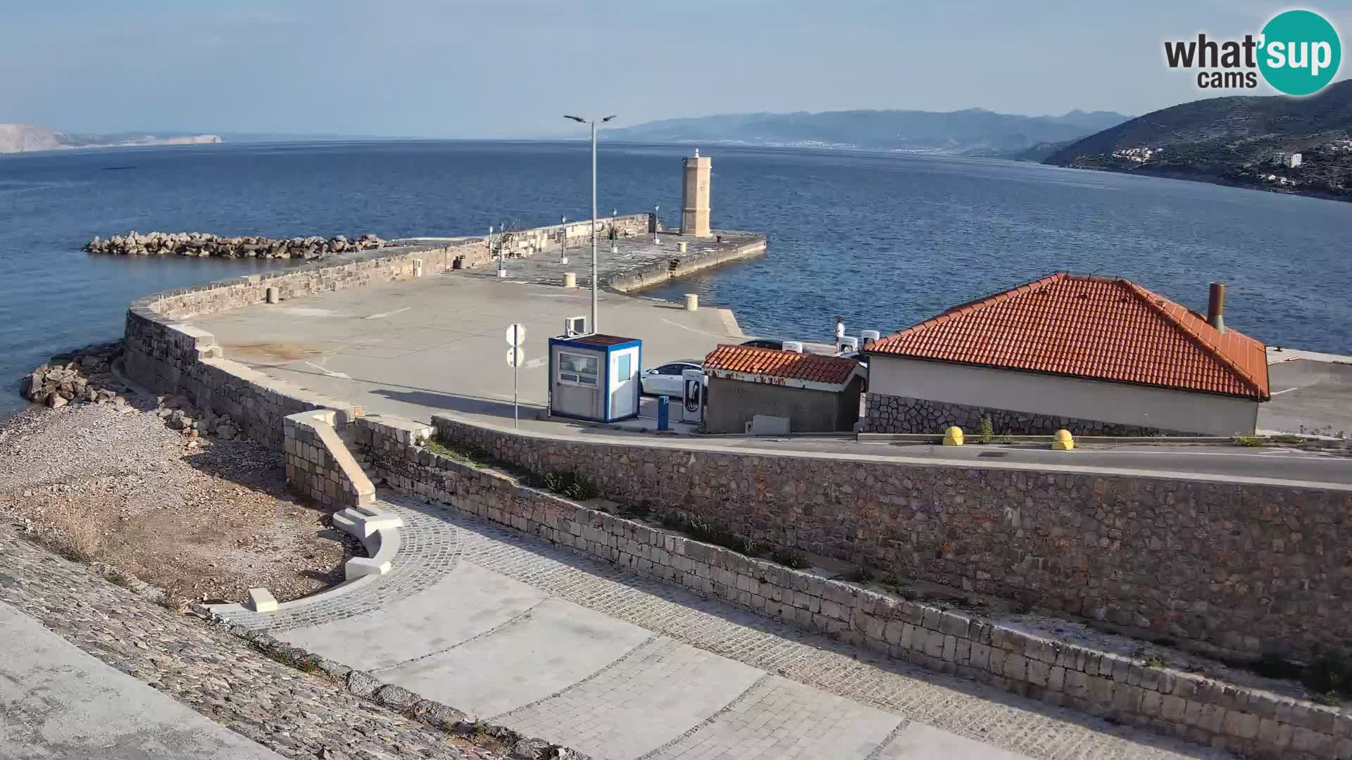 Senj Harbour Webcam – Breakwater & Lighthouse Live View