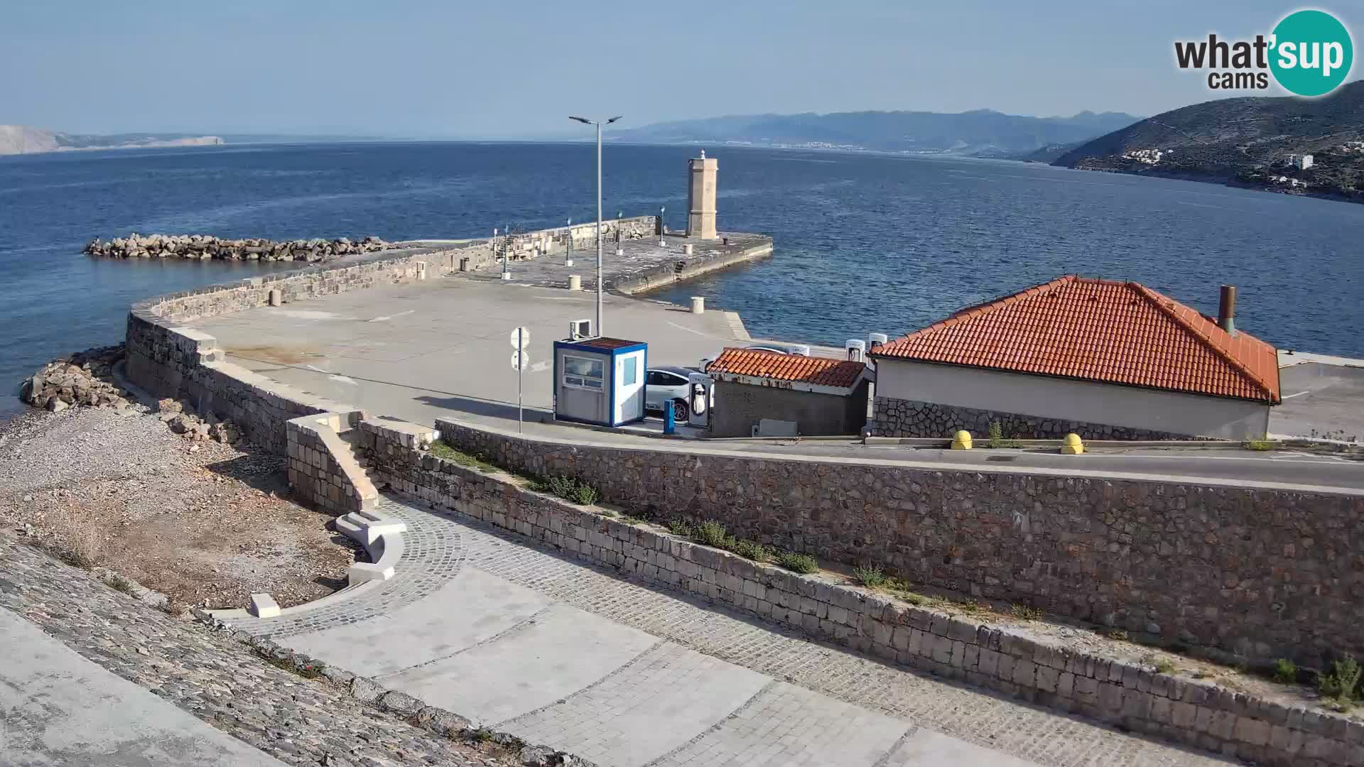 Webcam Porto di Segna – Frangiflutti e Faro in diretta
