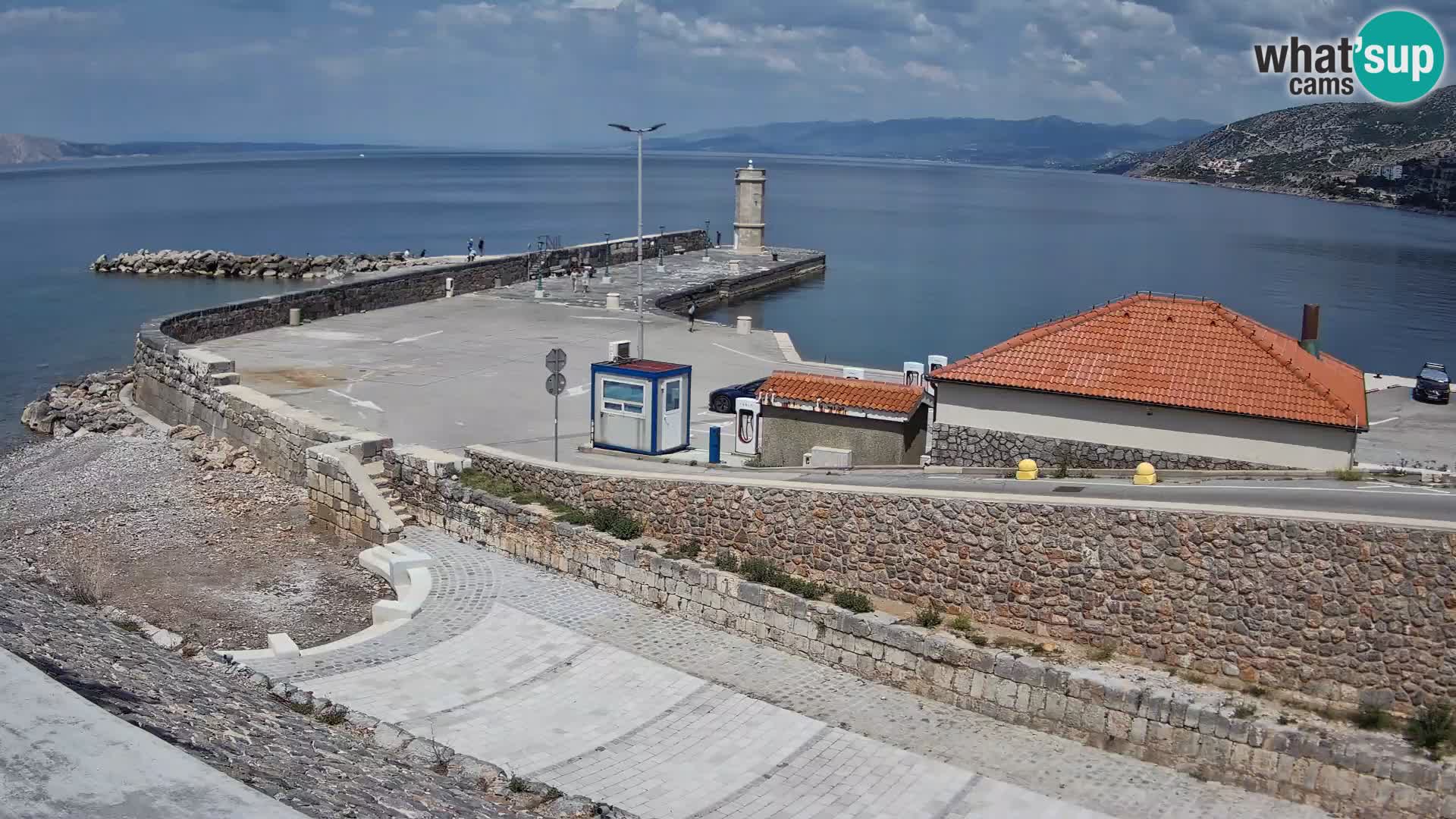 Webcam puerto de Senj – Rompeolas y faro en directo
