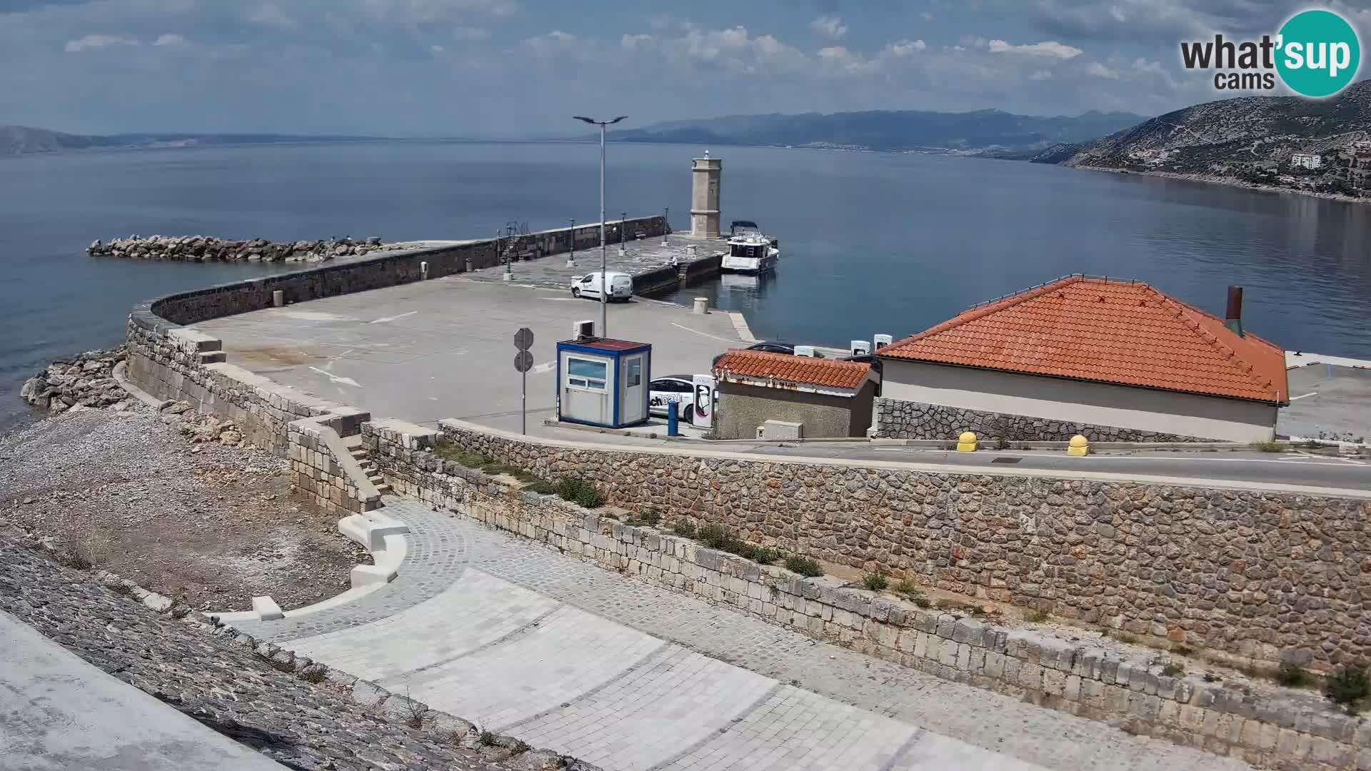 Senj Harbour Webcam – Breakwater & Lighthouse Live View