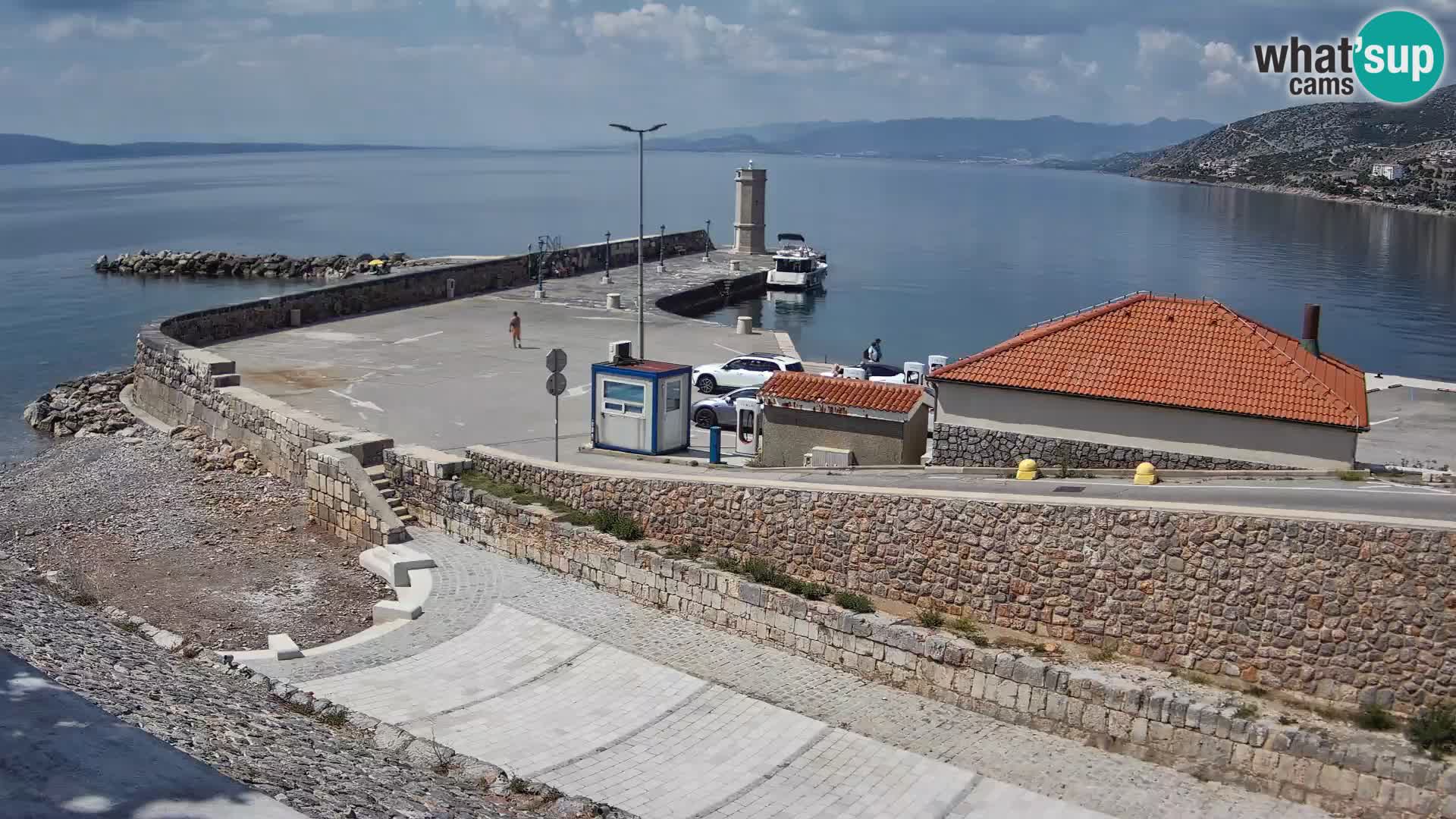 Senj Harbour Webcam – Breakwater & Lighthouse Live View