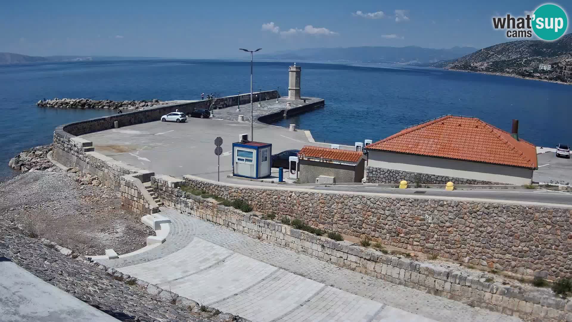 Webcam Porto di Segna – Frangiflutti e Faro in diretta