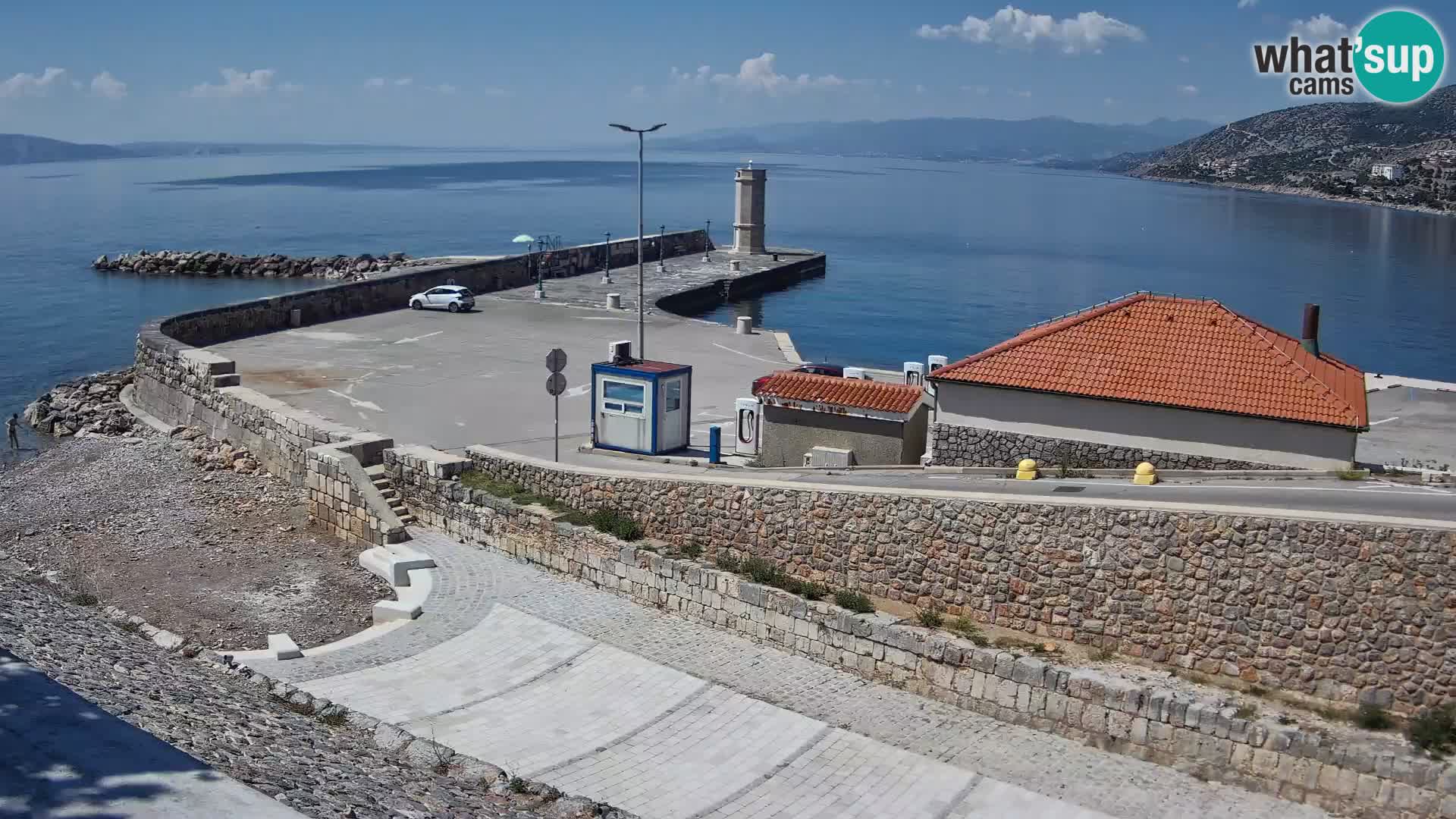 Senj Harbour Webcam – Breakwater & Lighthouse Live View