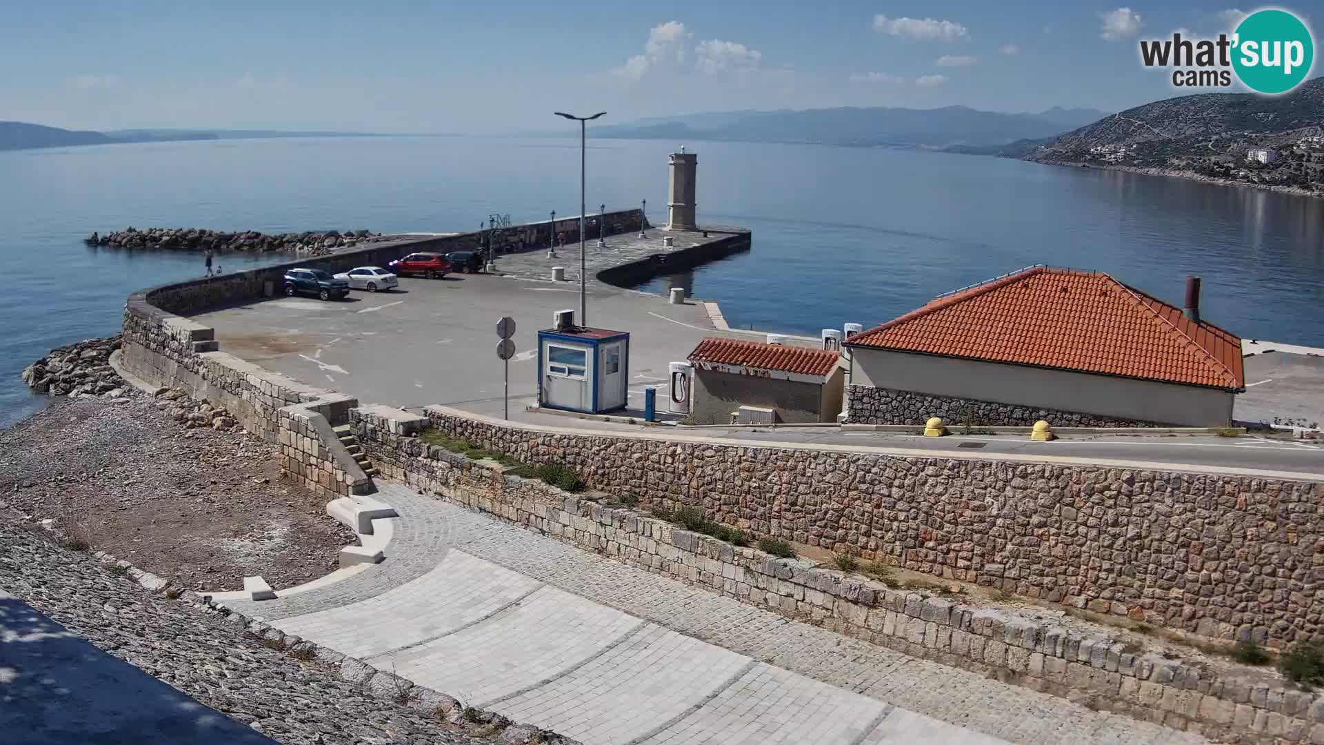 Webcam Porto di Segna – Frangiflutti e Faro in diretta