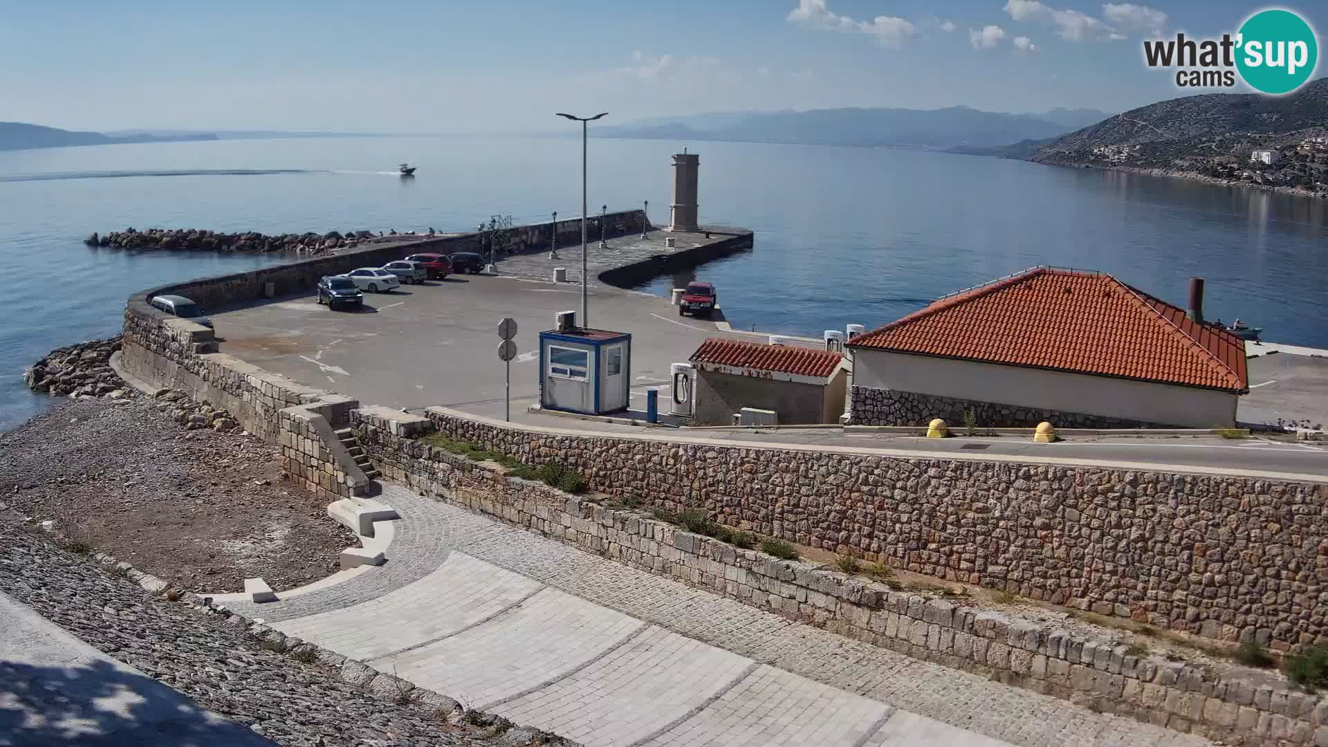 Webcam Porto di Segna – Frangiflutti e Faro in diretta