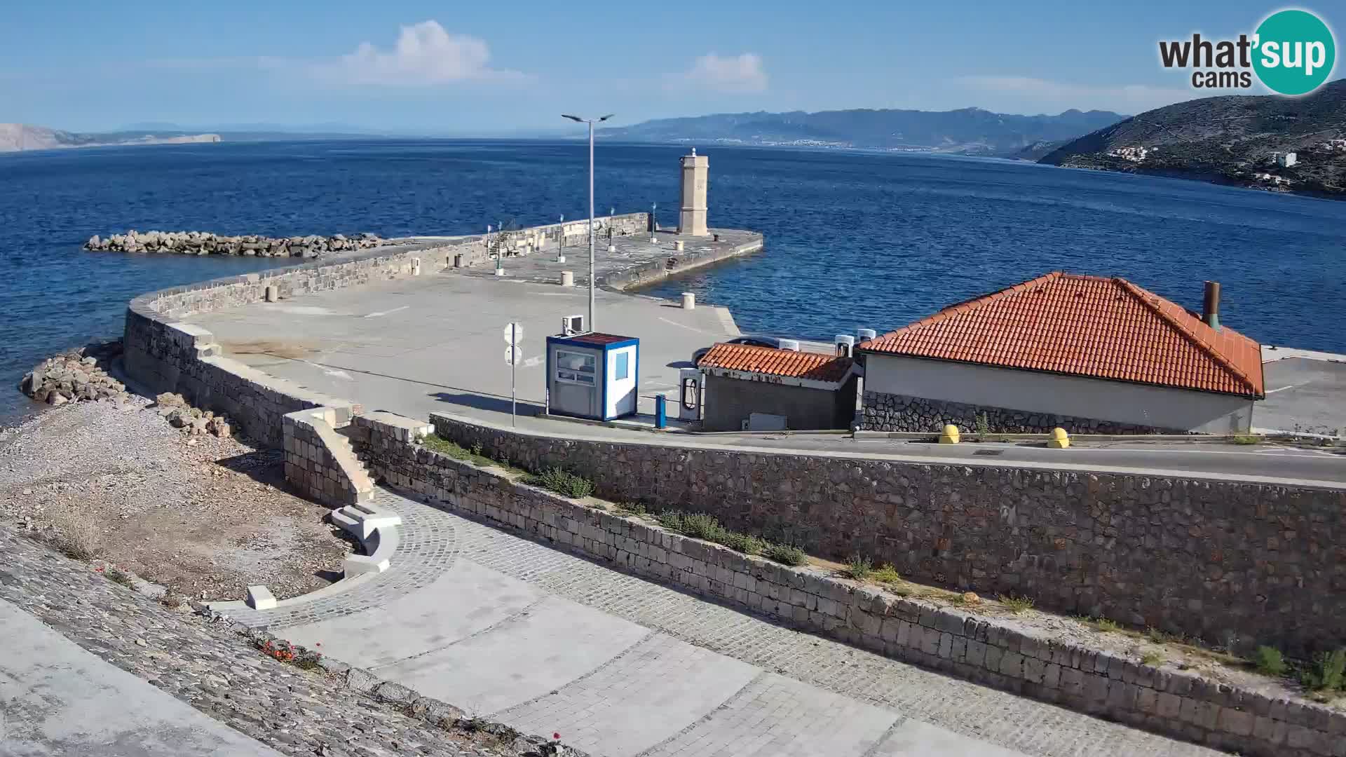 Web kamera Senj luka – Lukobran i svjetionik uživo