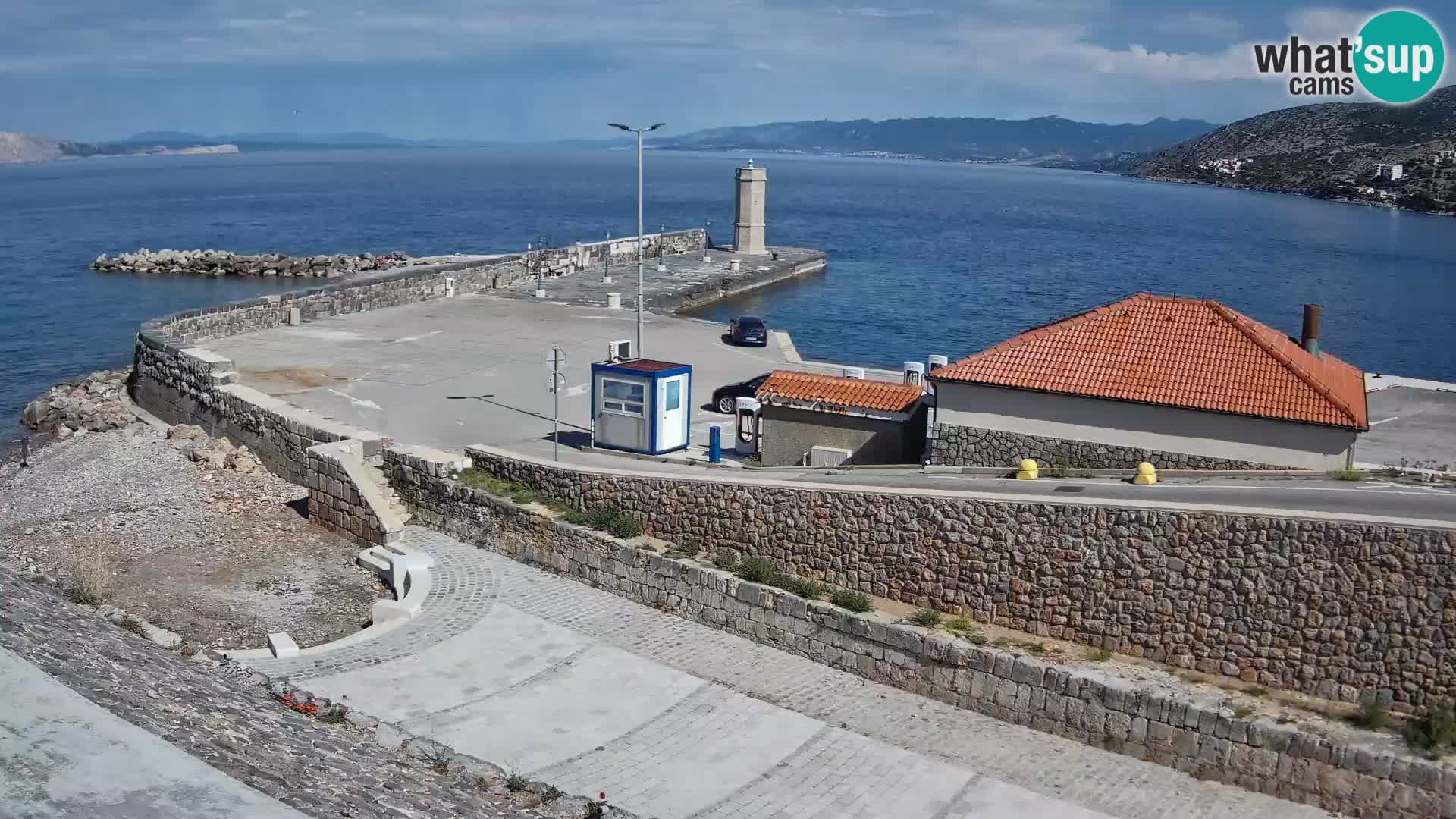 Senj Harbour Webcam – Breakwater & Lighthouse Live View