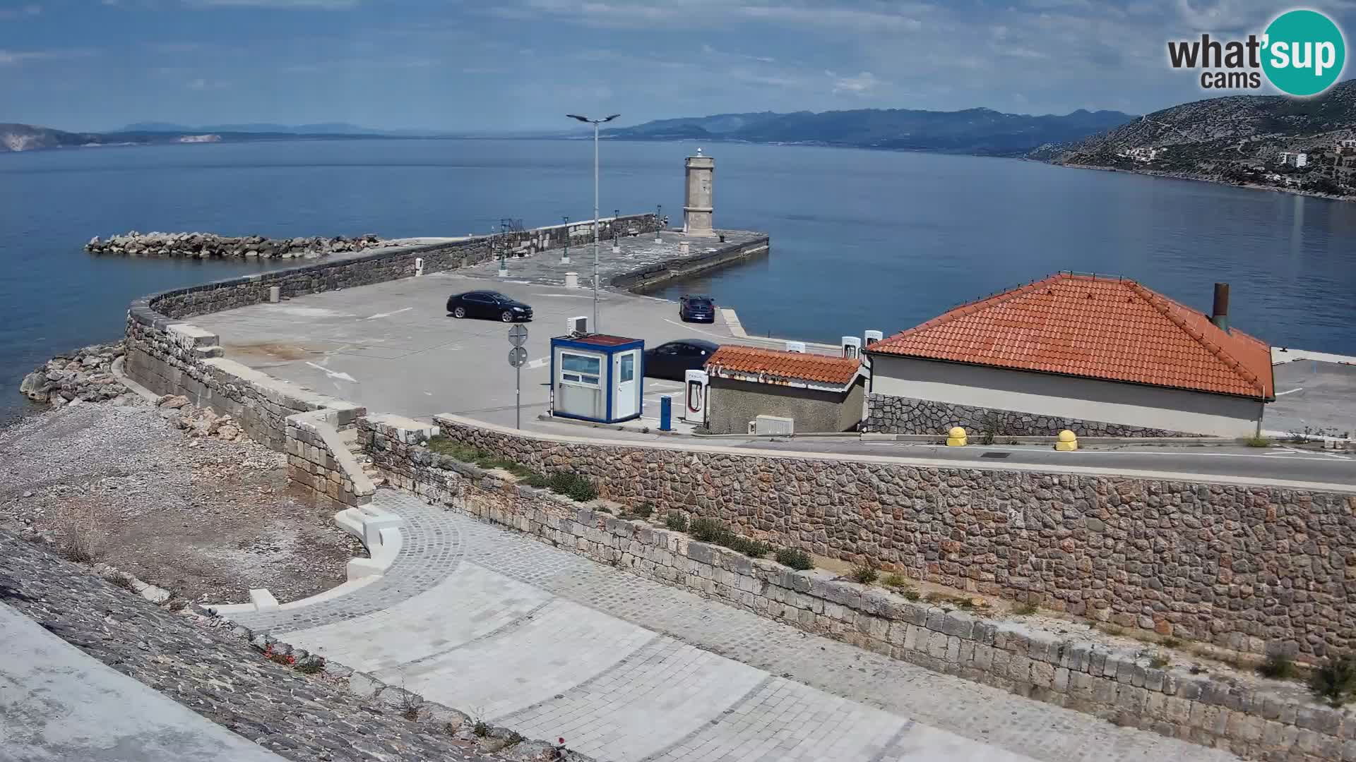 Senj Harbour Webcam – Breakwater & Lighthouse Live View