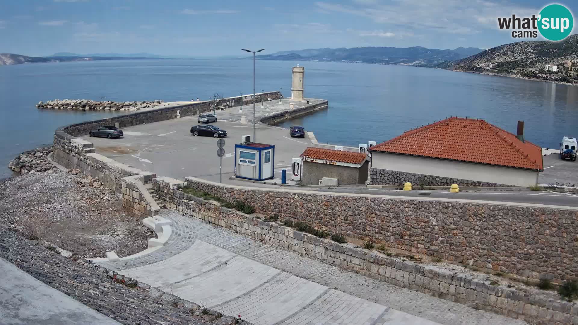 Webcam Porto di Segna – Frangiflutti e Faro in diretta