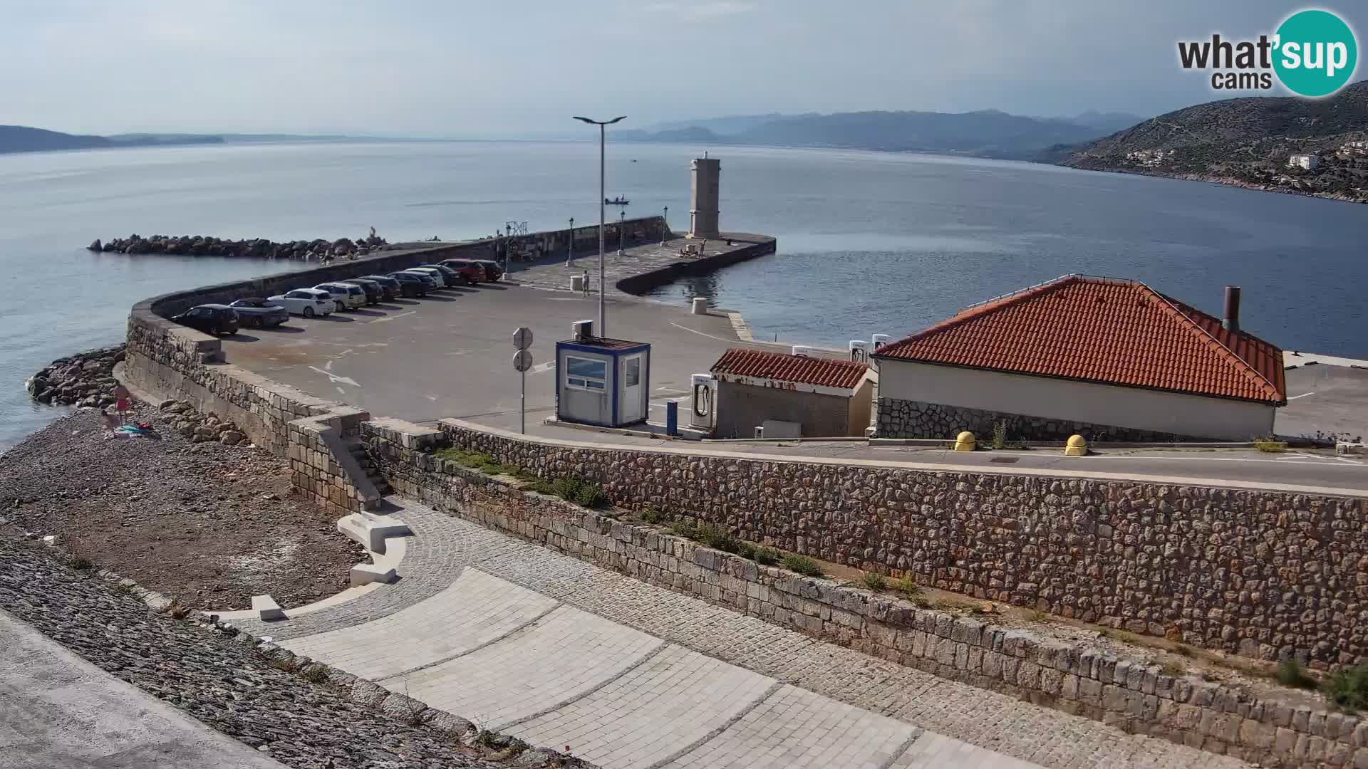 Senj Harbour Webcam – Breakwater & Lighthouse Live View