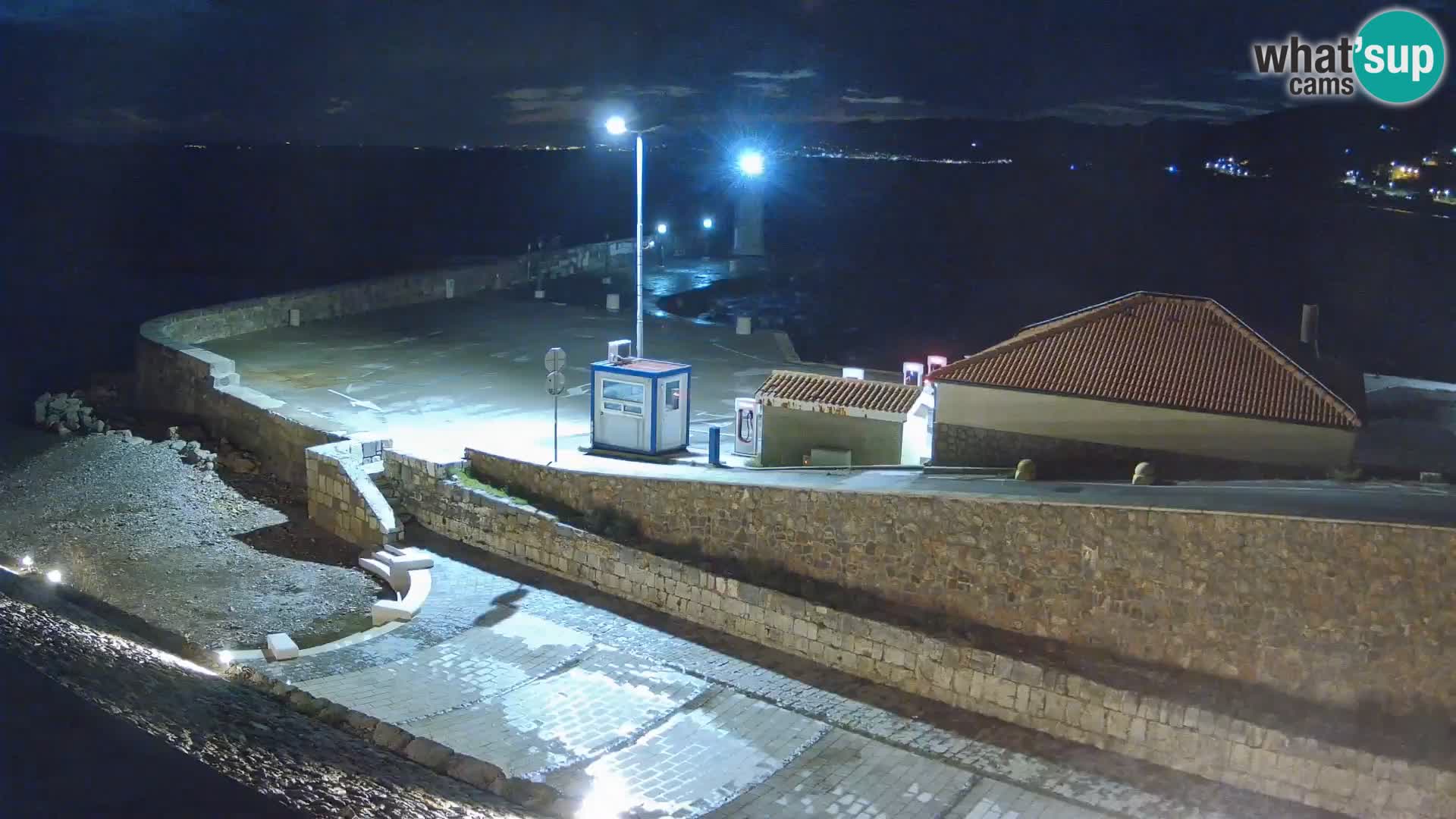 Senj Harbour Webcam – Breakwater & Lighthouse Live View