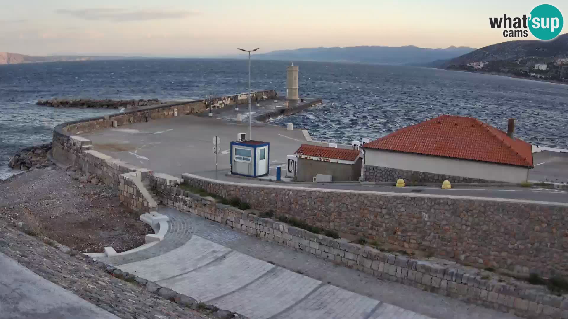 Senj Harbour Webcam – Breakwater & Lighthouse Live View