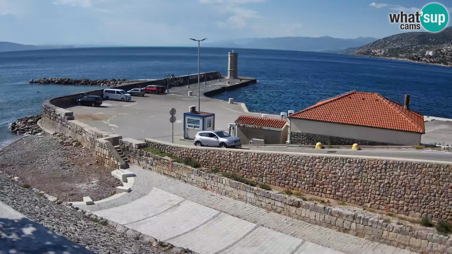 Webcam Porto di Segna – Frangiflutti e Faro in diretta