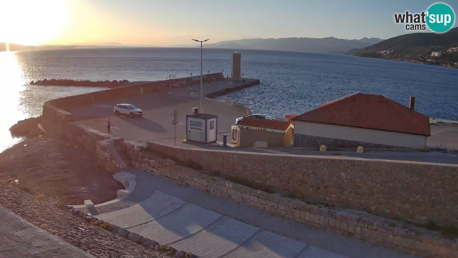 Senj Harbour Webcam – Breakwater & Lighthouse Live View