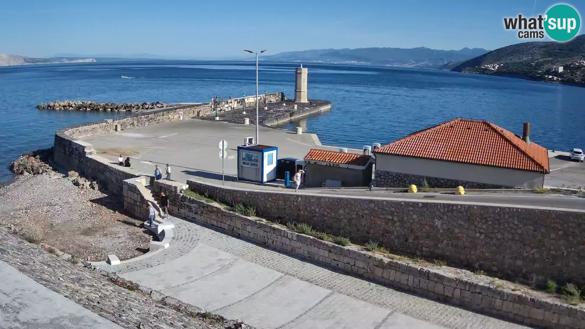 Senj Hafen Webcam – Wellenbrecher & Leuchtturm Liveblick