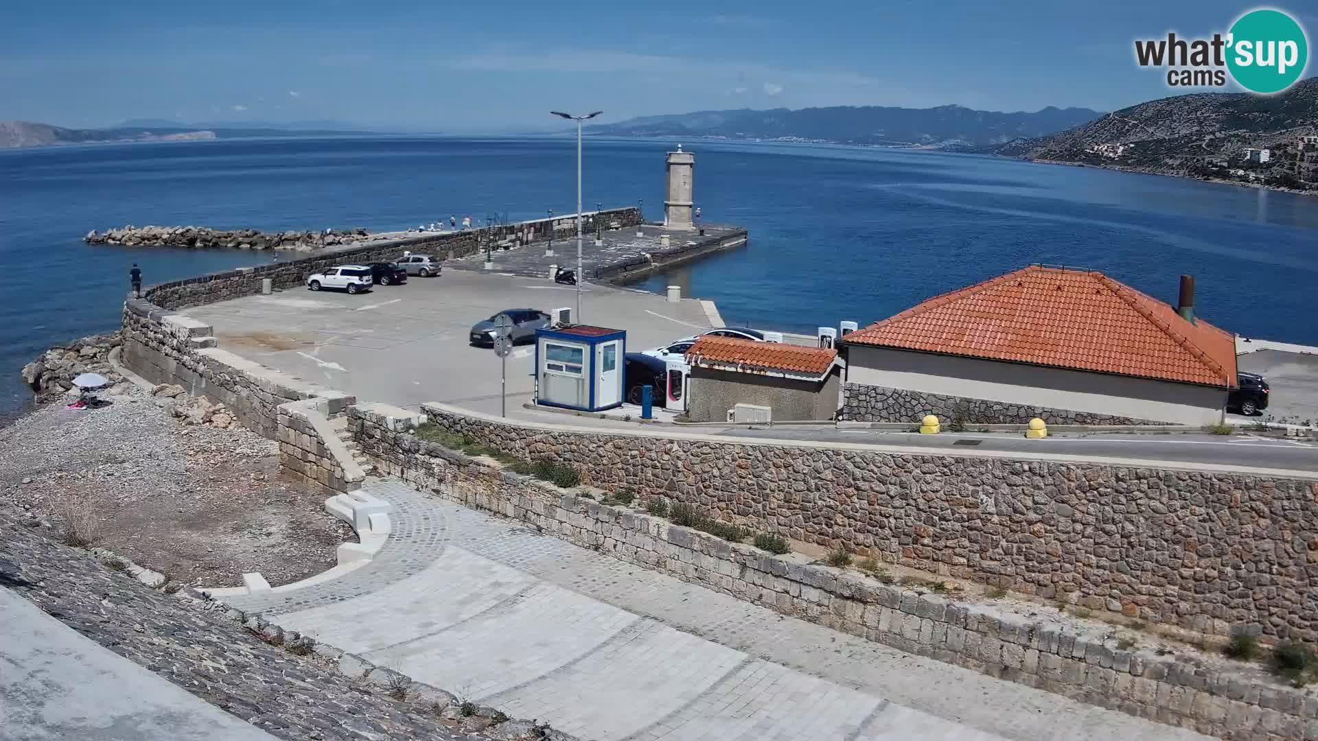 Webcam Porto di Segna – Frangiflutti e Faro in diretta