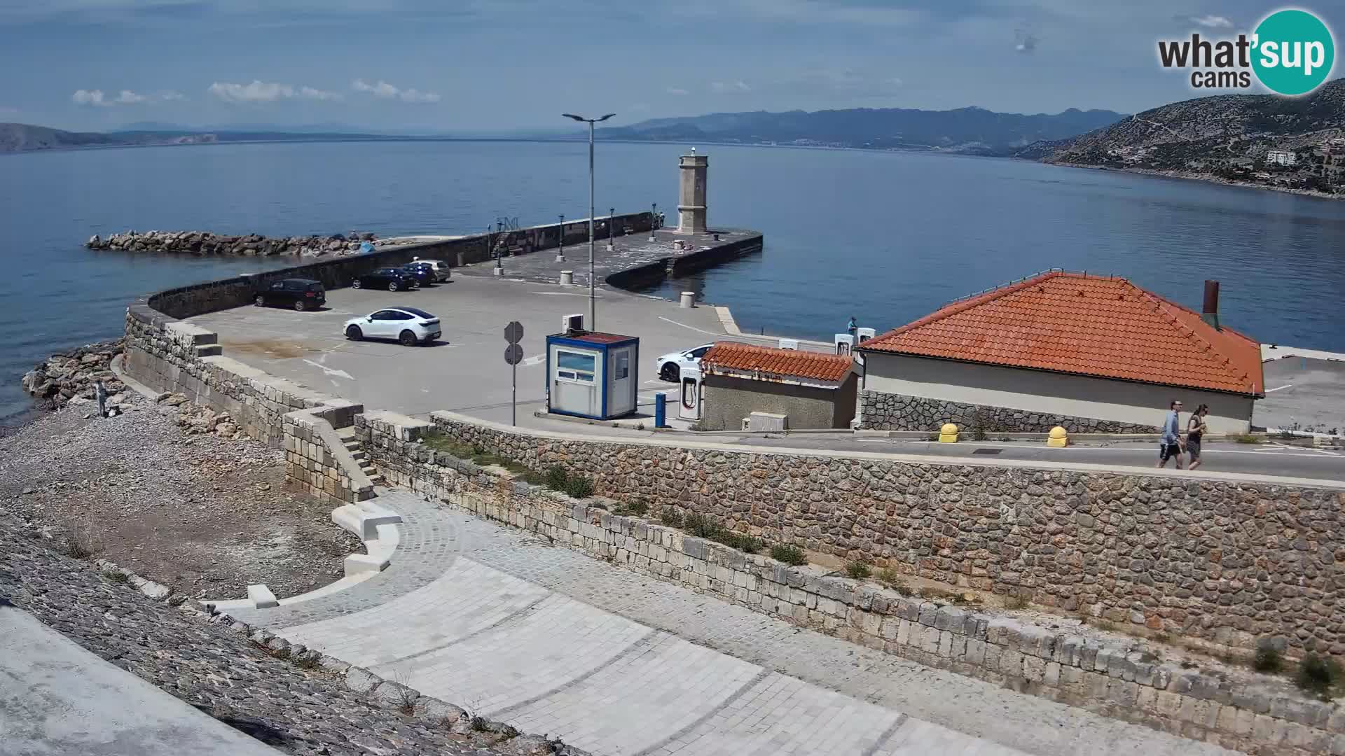 Senj Hafen Webcam – Wellenbrecher & Leuchtturm Liveblick