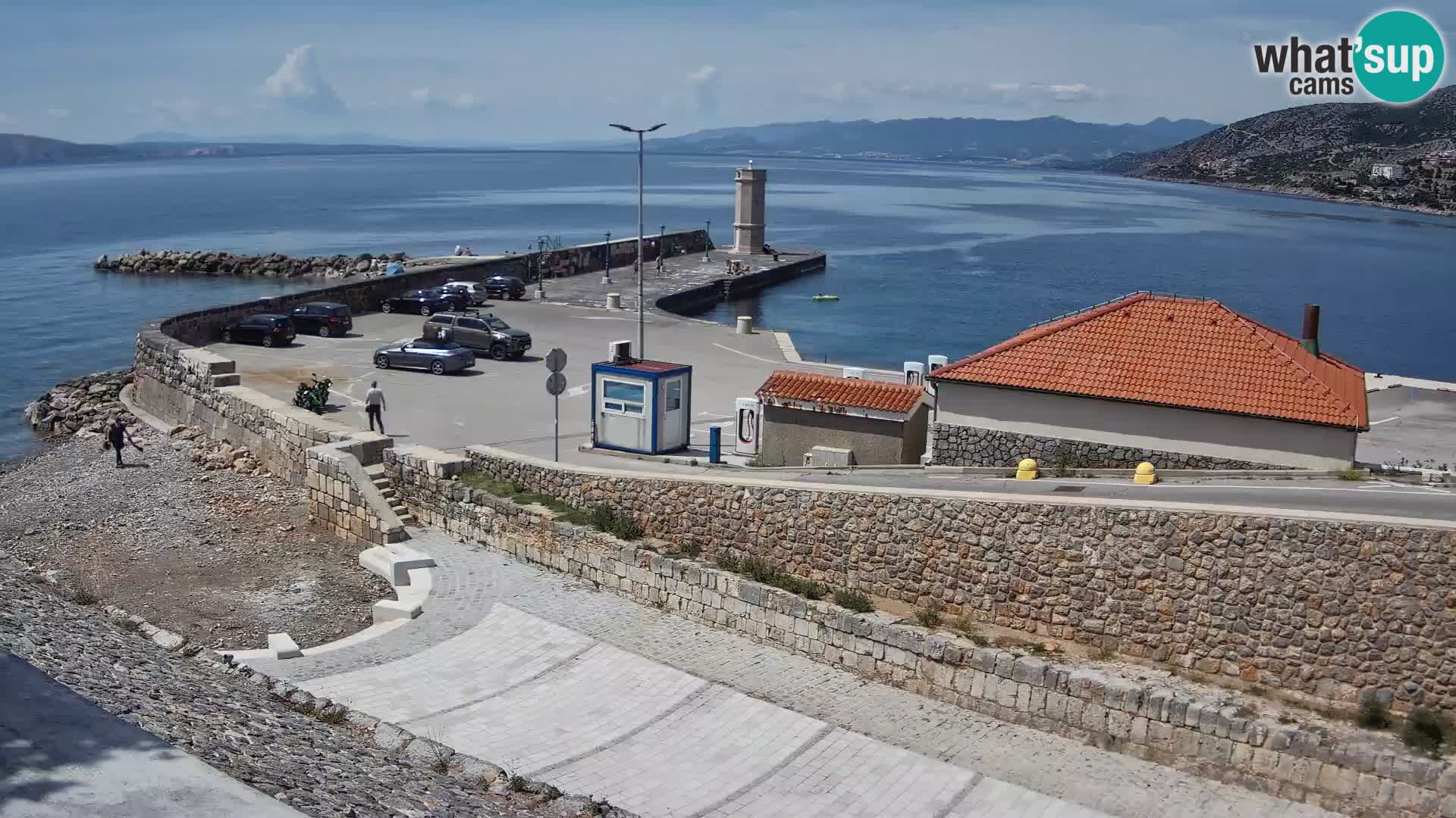 Senj Harbour Webcam – Breakwater & Lighthouse Live View