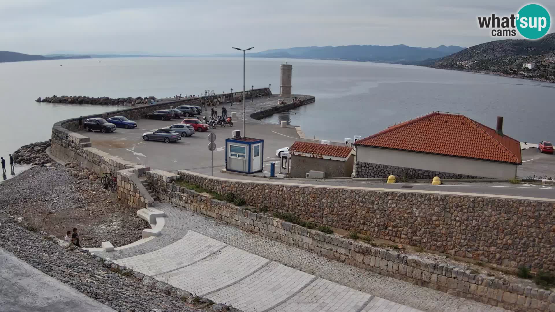 Webcam puerto de Senj – Rompeolas y faro en directo