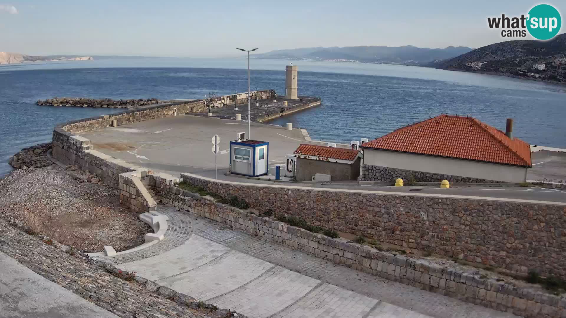 Senj Harbour Webcam – Breakwater & Lighthouse Live View
