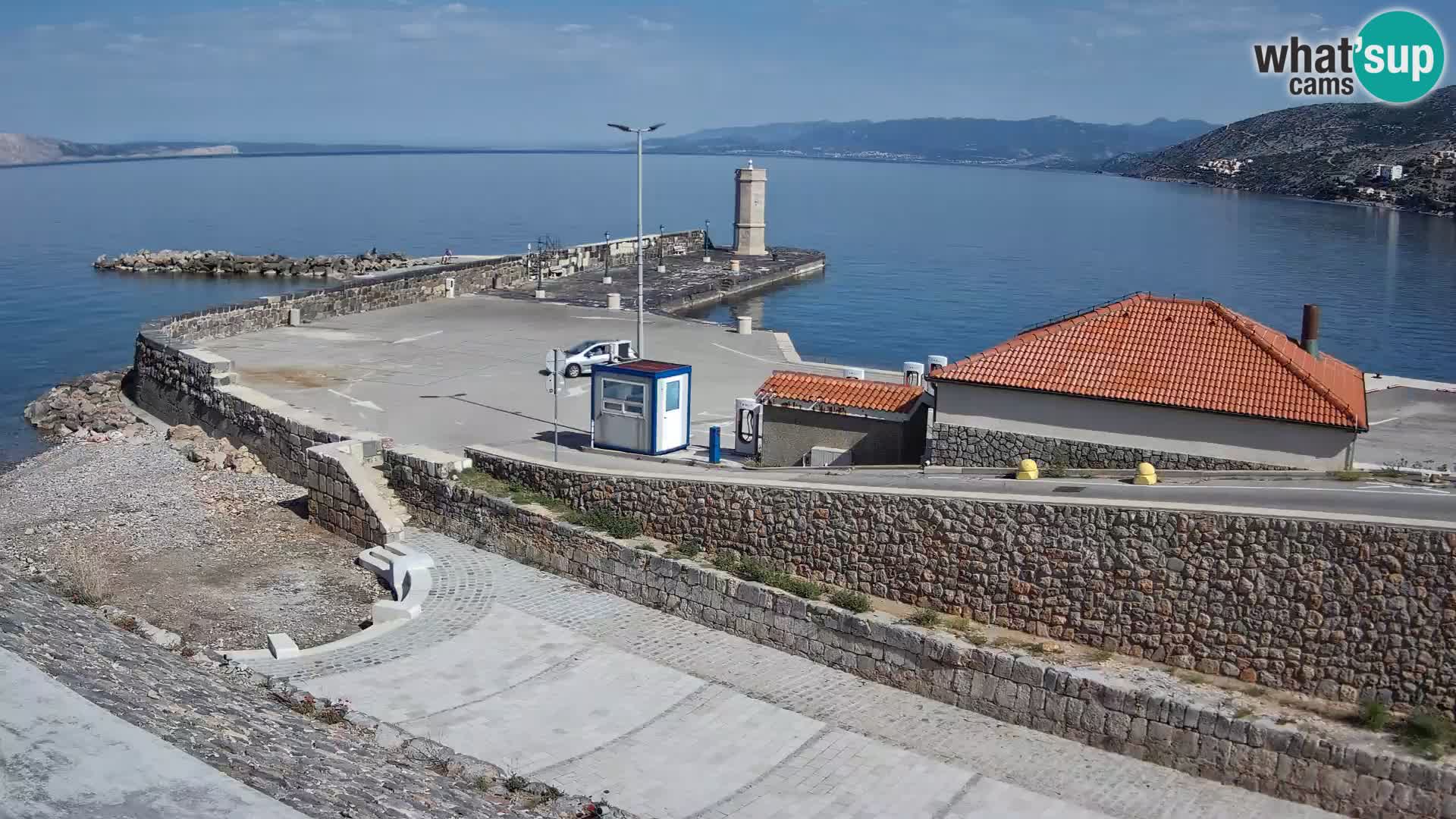 Webcam puerto de Senj – Rompeolas y faro en directo
