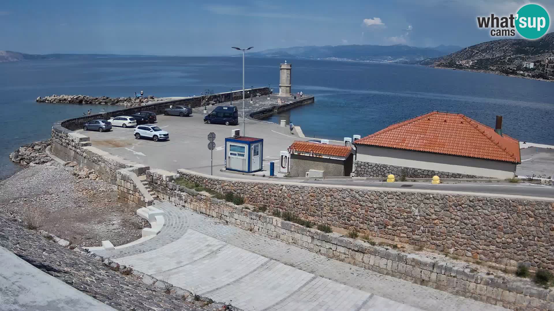Webcam Porto di Segna – Frangiflutti e Faro in diretta