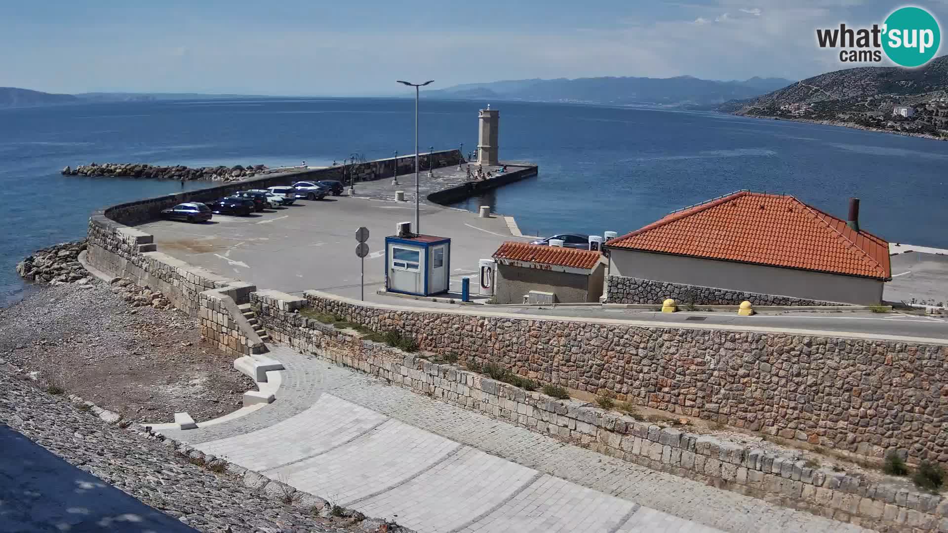 Webcam puerto de Senj – Rompeolas y faro en directo