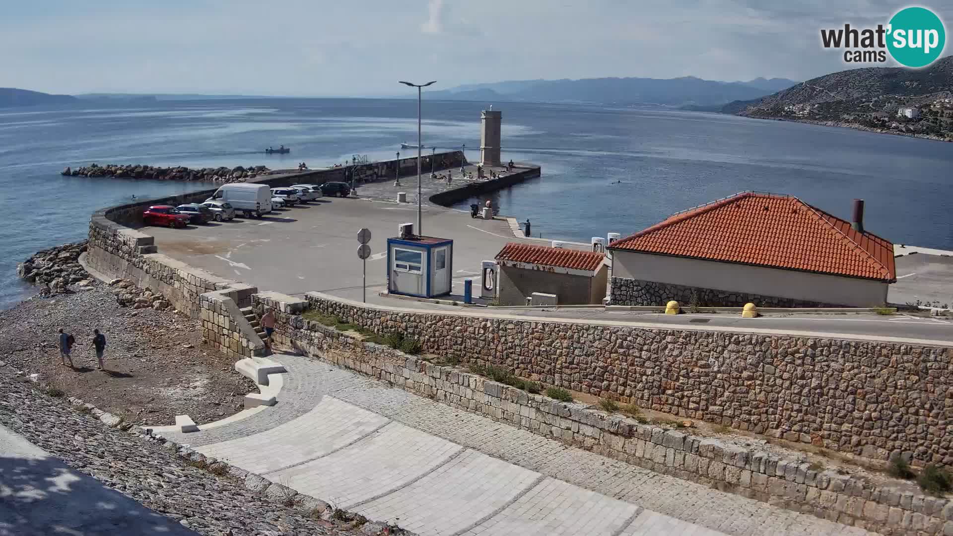 Webcam puerto de Senj – Rompeolas y faro en directo