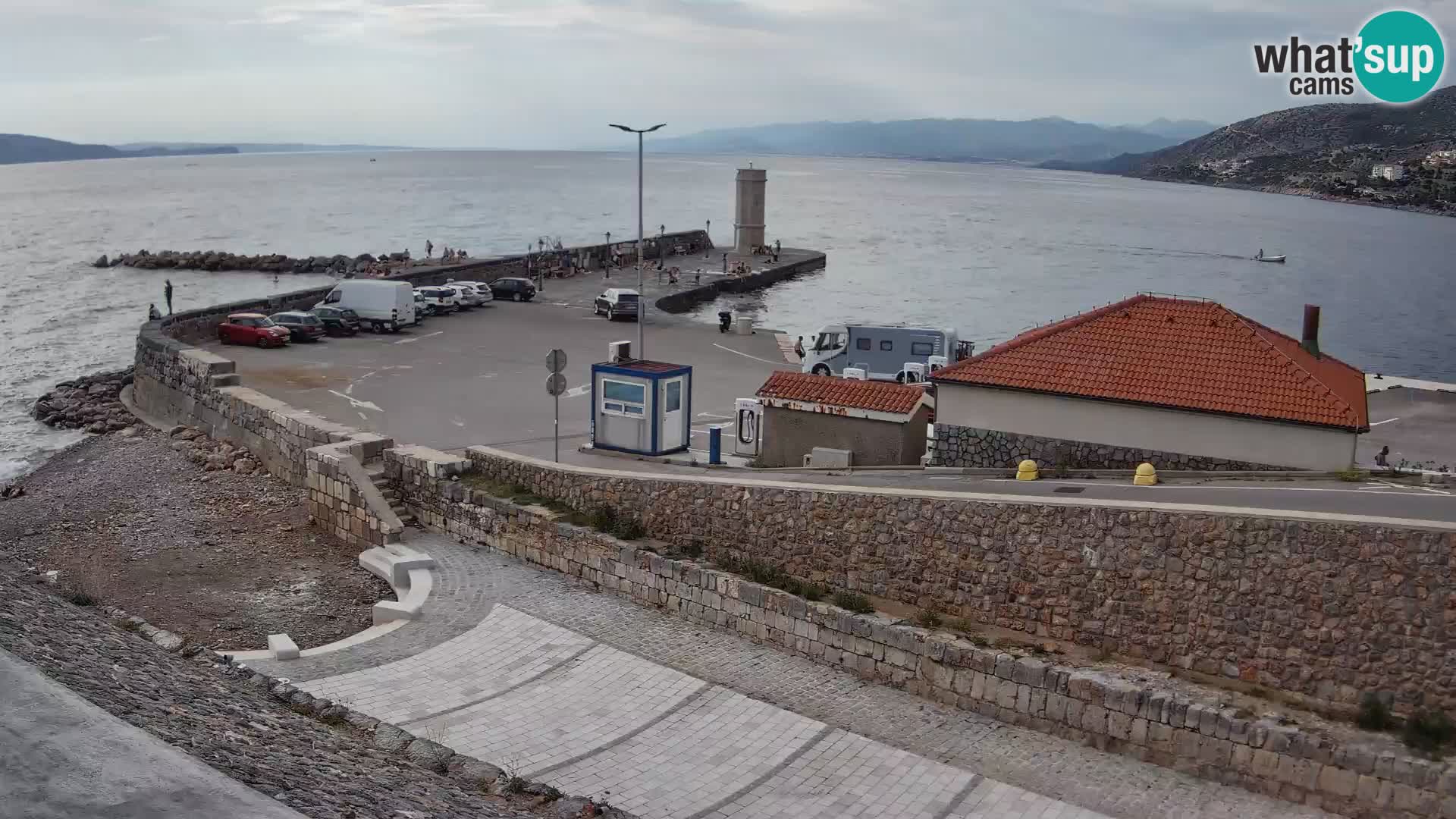 Senj Harbour Webcam – Breakwater & Lighthouse Live View