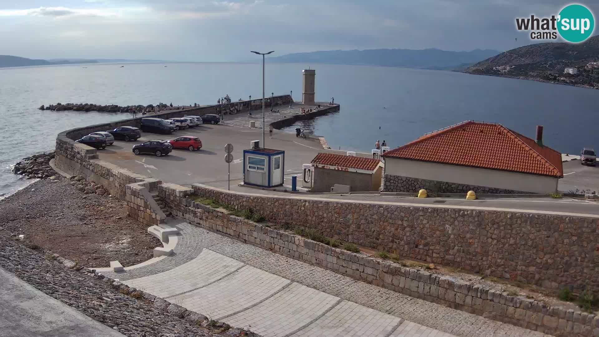 Web kamera Senj luka – Lukobran i svjetionik uživo