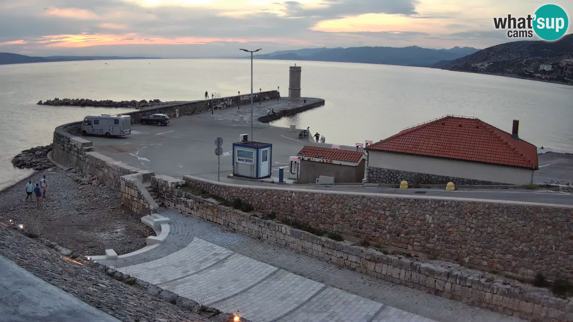 Senj Harbour Webcam – Breakwater & Lighthouse Live View