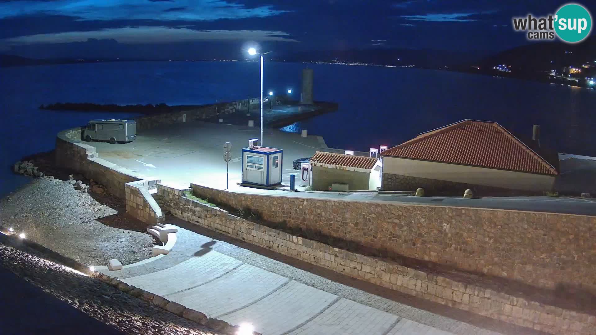 Senj Harbour Webcam – Breakwater & Lighthouse Live View