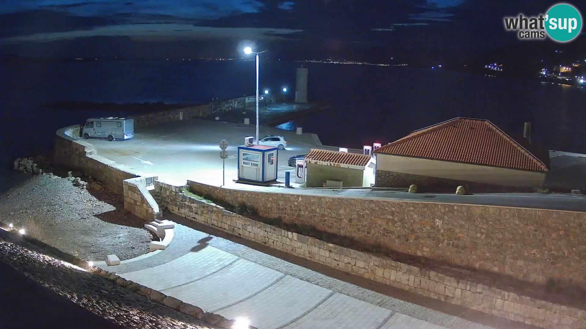 Senj Hafen Webcam – Wellenbrecher & Leuchtturm Liveblick