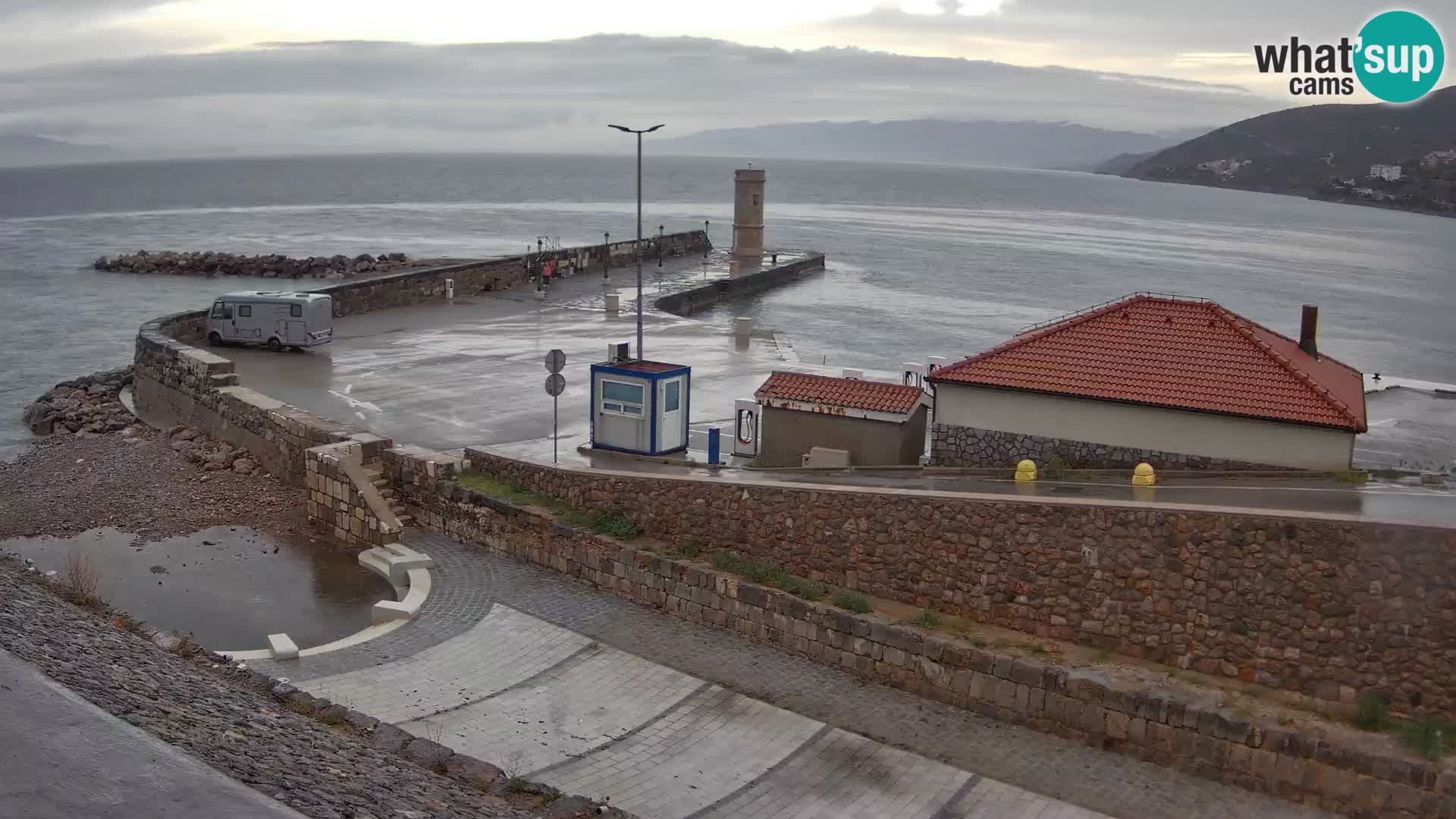 Webcam Porto di Segna – Frangiflutti e Faro in diretta