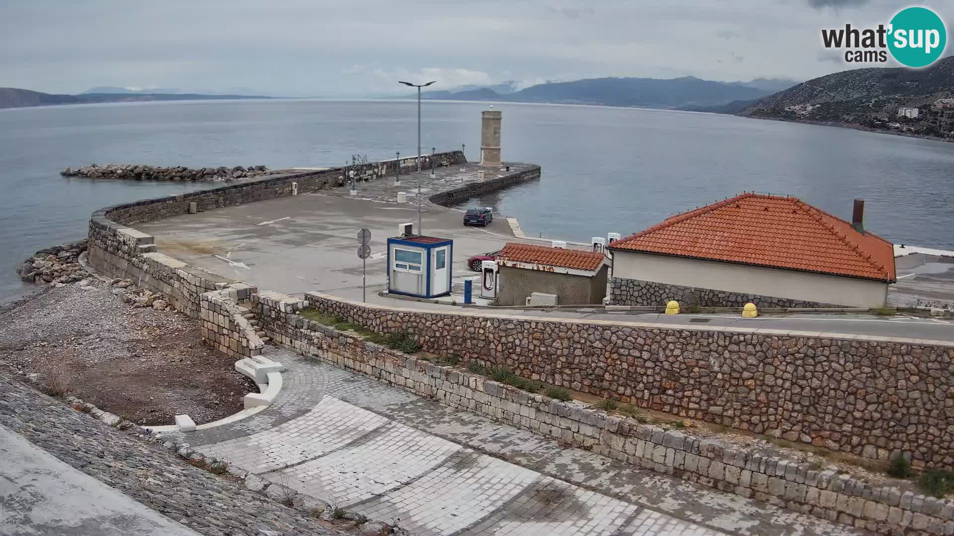 Senj Harbour Webcam – Breakwater & Lighthouse Live View