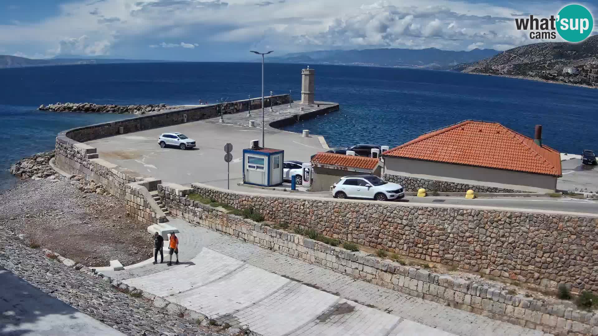 Web kamera Senj luka – Lukobran i svjetionik uživo