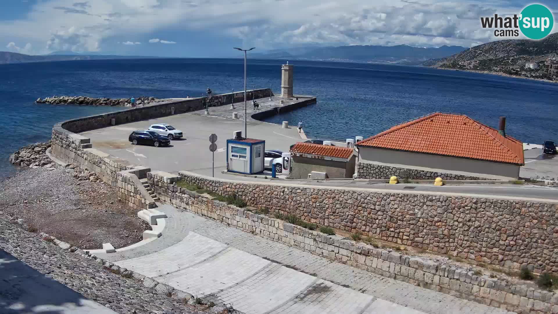 Web kamera Senj luka – Lukobran i svjetionik uživo