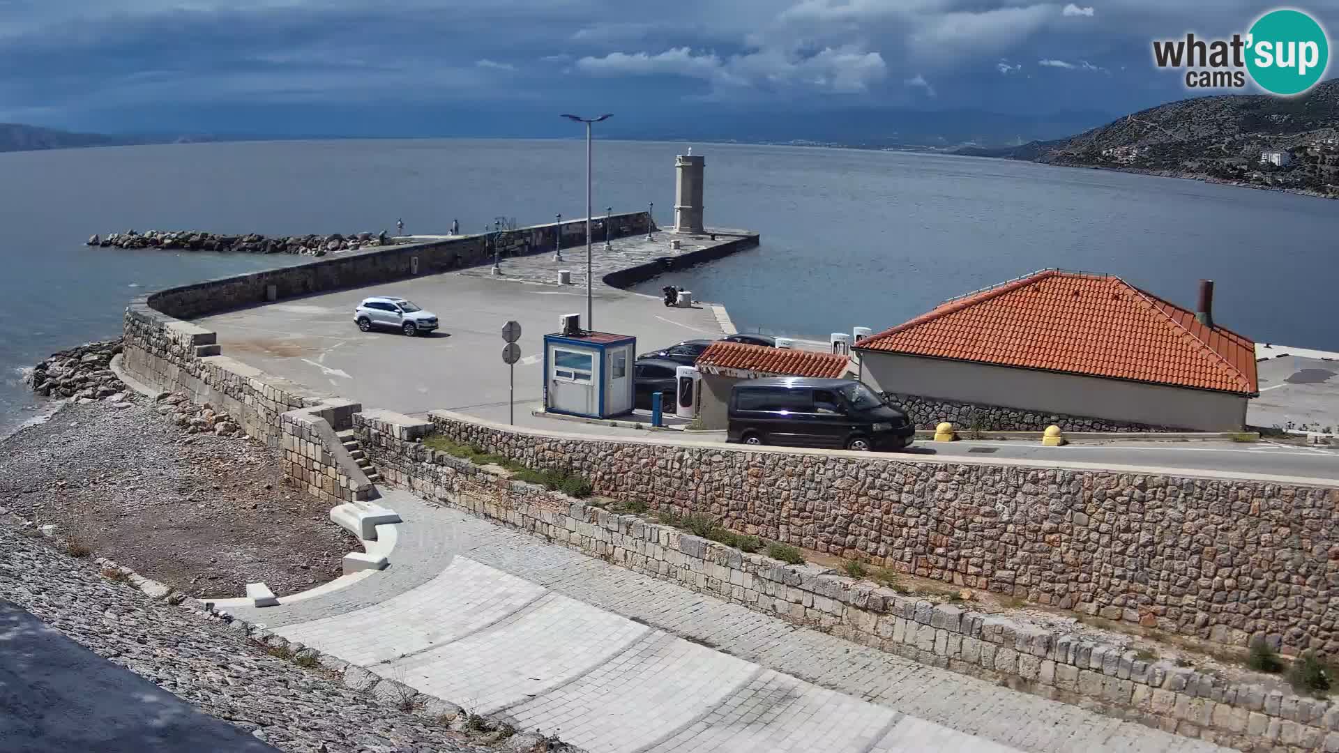 Web kamera Senj luka – Lukobran i svjetionik uživo
