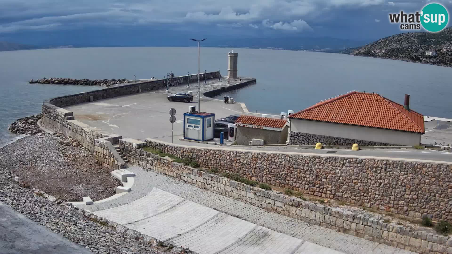 Web kamera Senj luka – Lukobran i svjetionik uživo