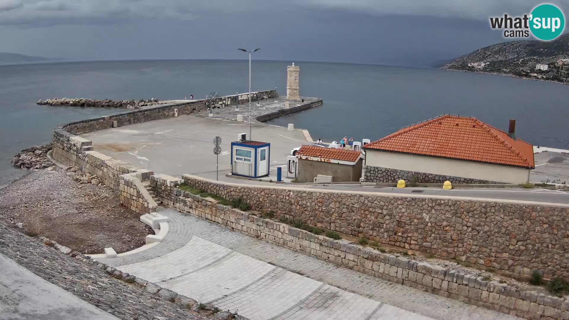 Webcam Porto di Segna – Frangiflutti e Faro in diretta