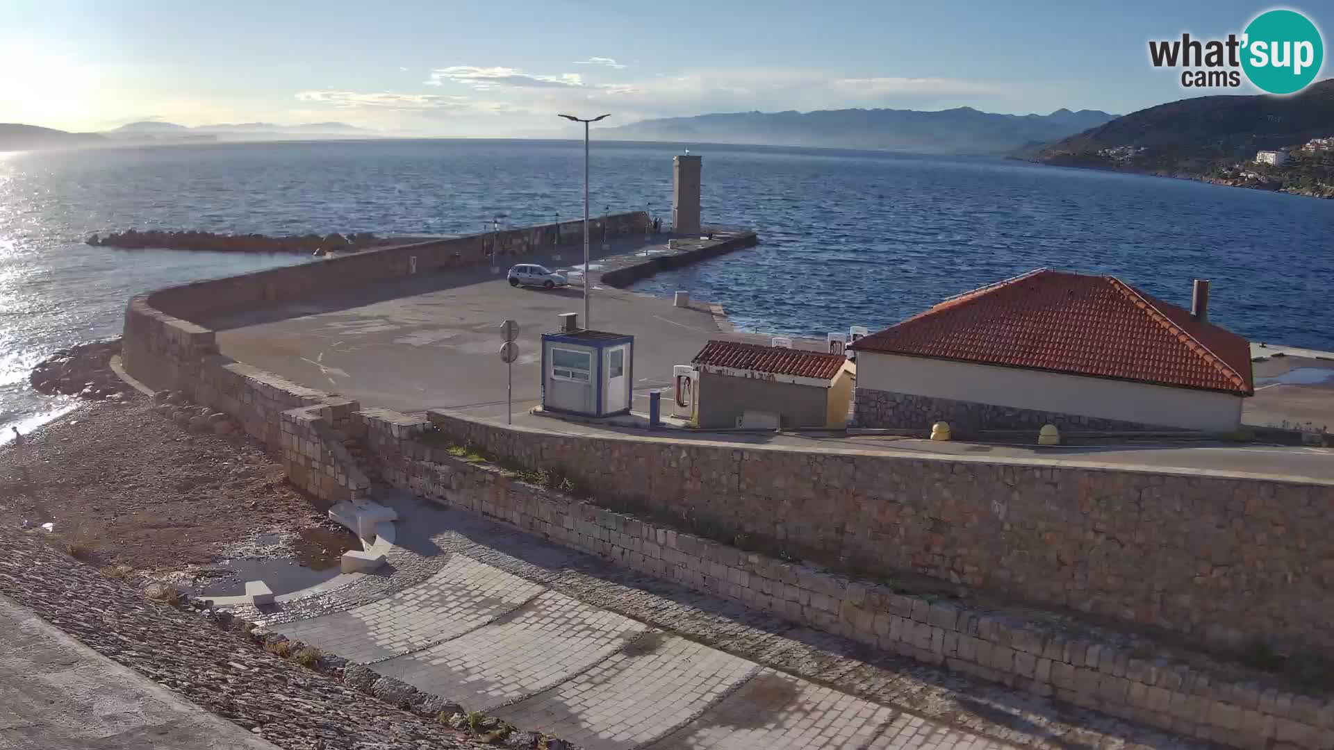 Senj Harbour Webcam – Breakwater & Lighthouse Live View