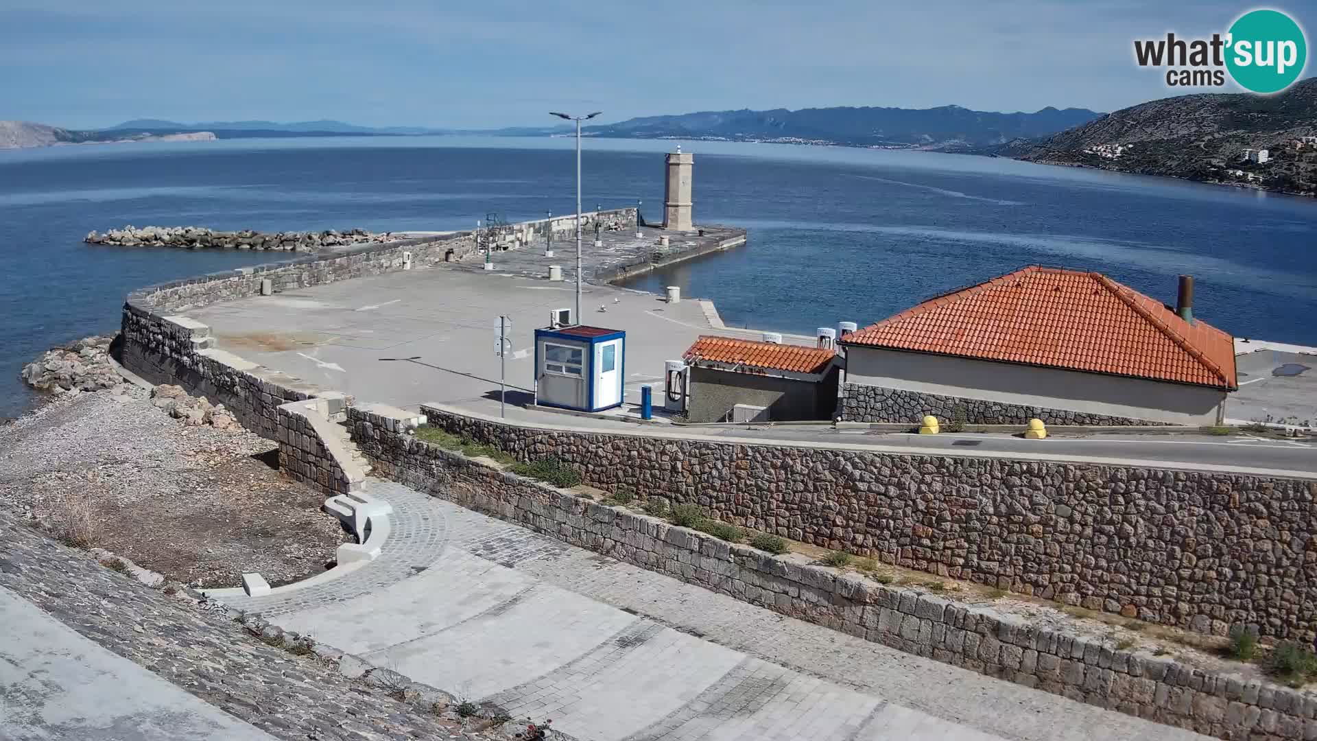 Web kamera Senj luka – Lukobran i svjetionik uživo