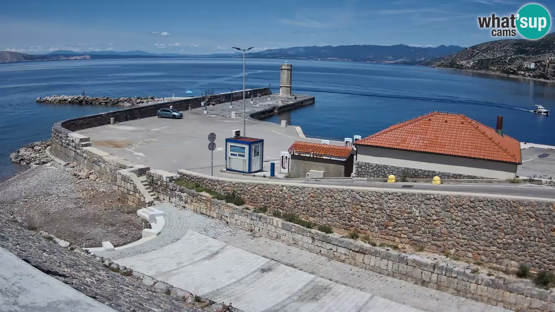 Webcam Porto di Segna – Frangiflutti e Faro in diretta