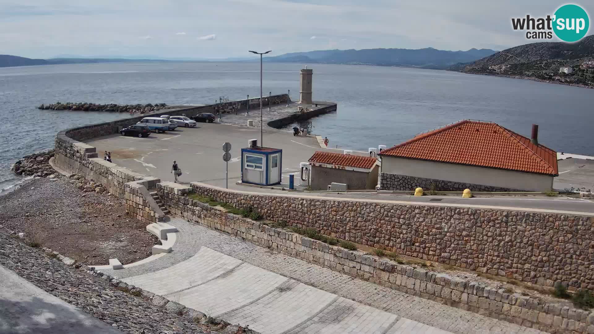 Senj Harbour Webcam – Breakwater & Lighthouse Live View
