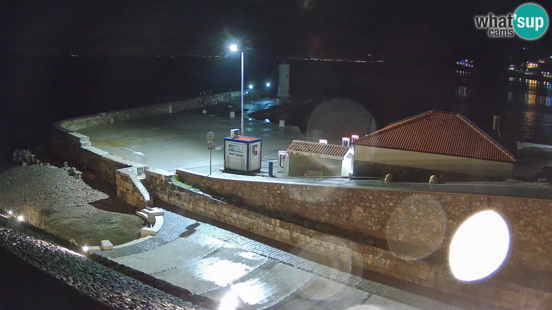 Senj Harbour Webcam – Breakwater & Lighthouse Live View