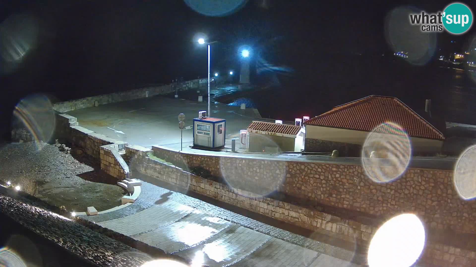 Senj Hafen Webcam – Wellenbrecher & Leuchtturm Liveblick