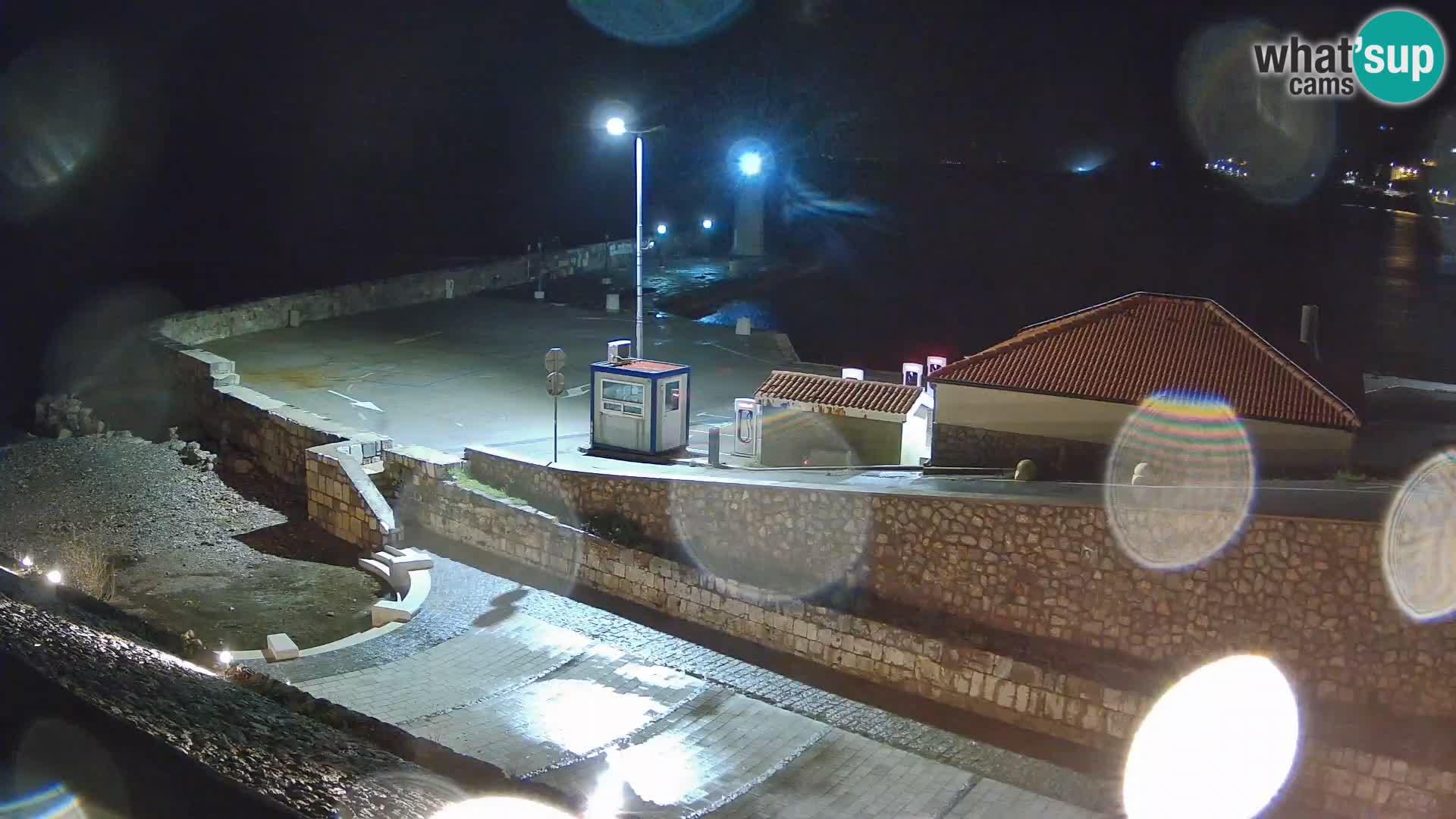 Webcam puerto de Senj – Rompeolas y faro en directo