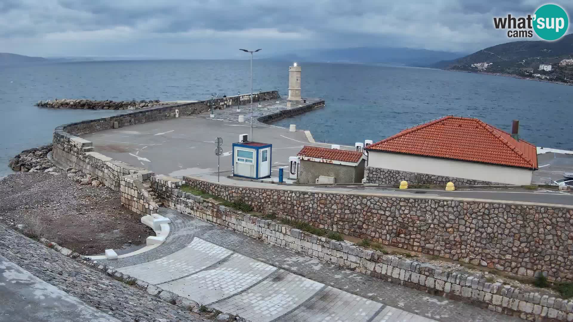 Webcam Porto di Segna – Frangiflutti e Faro in diretta