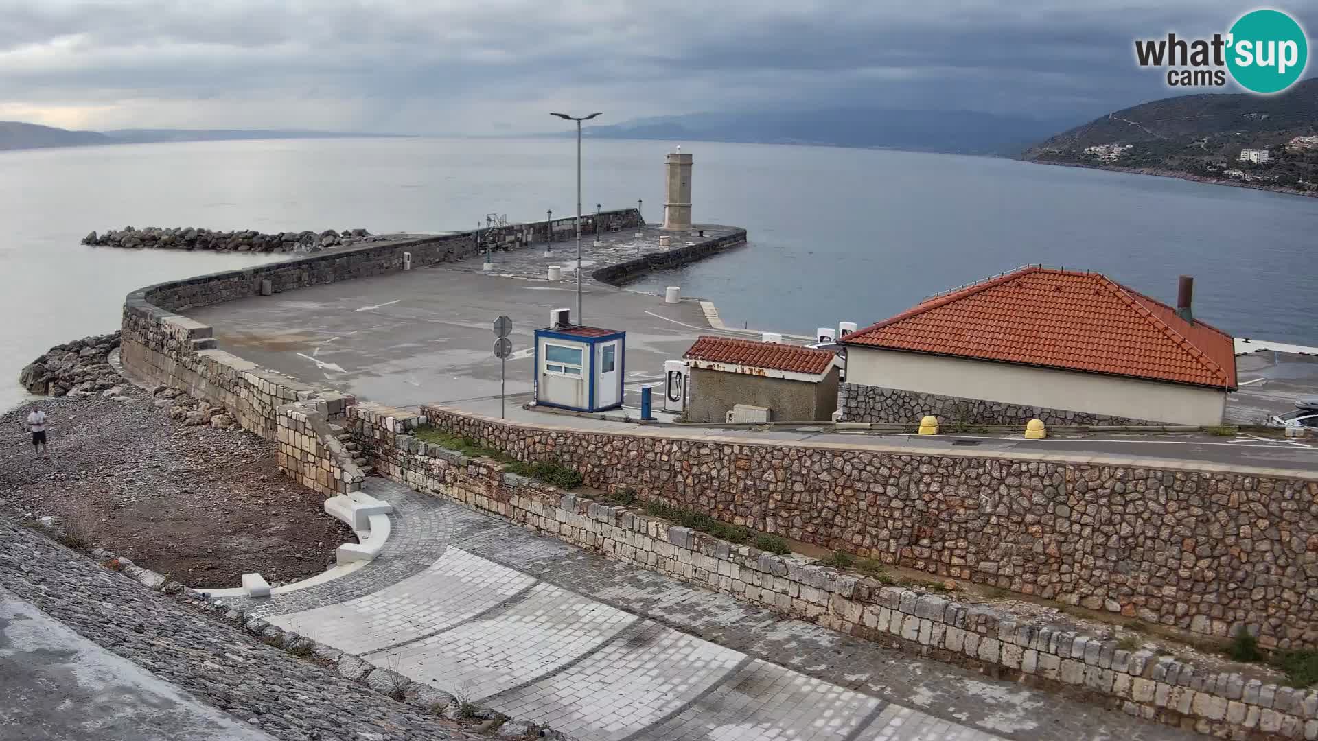 Senj Harbour Webcam – Breakwater & Lighthouse Live View